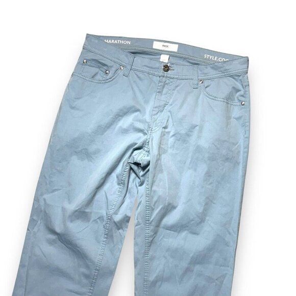 Brax Feel Good Cooper Fancy Regular Fit Straight Leg Pants Blue Men's Size 34x27 - Picture 6 of 8